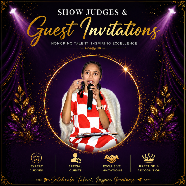 Roza as judge in a show